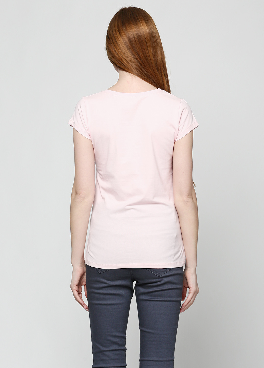Светло-розовая летняя футболка Dzire