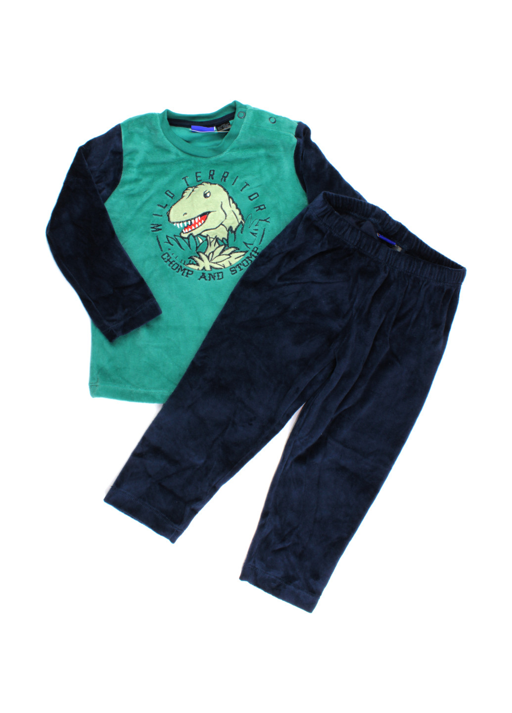 Темно-синяя всесезон пижама (свитшот, брюки) свитшот + брюки Lupilu