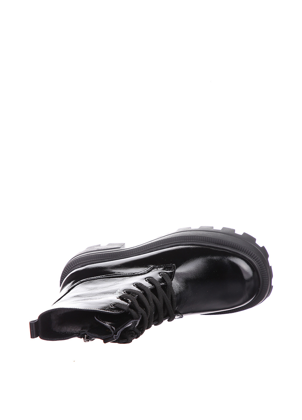 Зимние ботинки Alromaro лаковые, со шнуровкой, на тракторной подошве