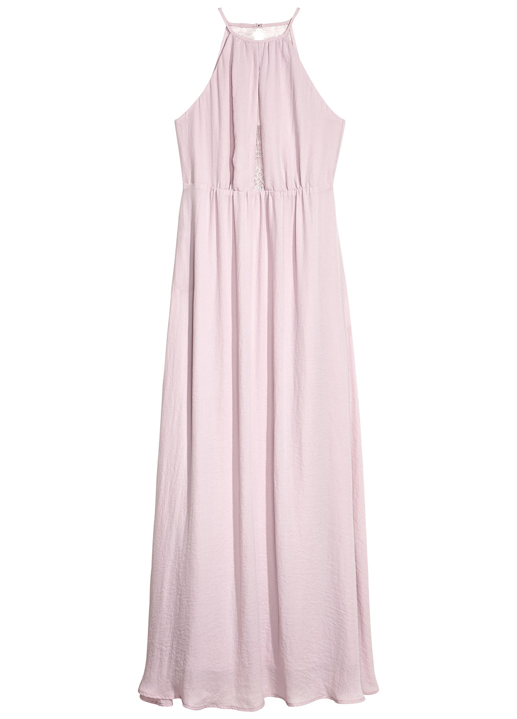 Сиреневое кэжуал платье с открытой спиной H&M однотонное