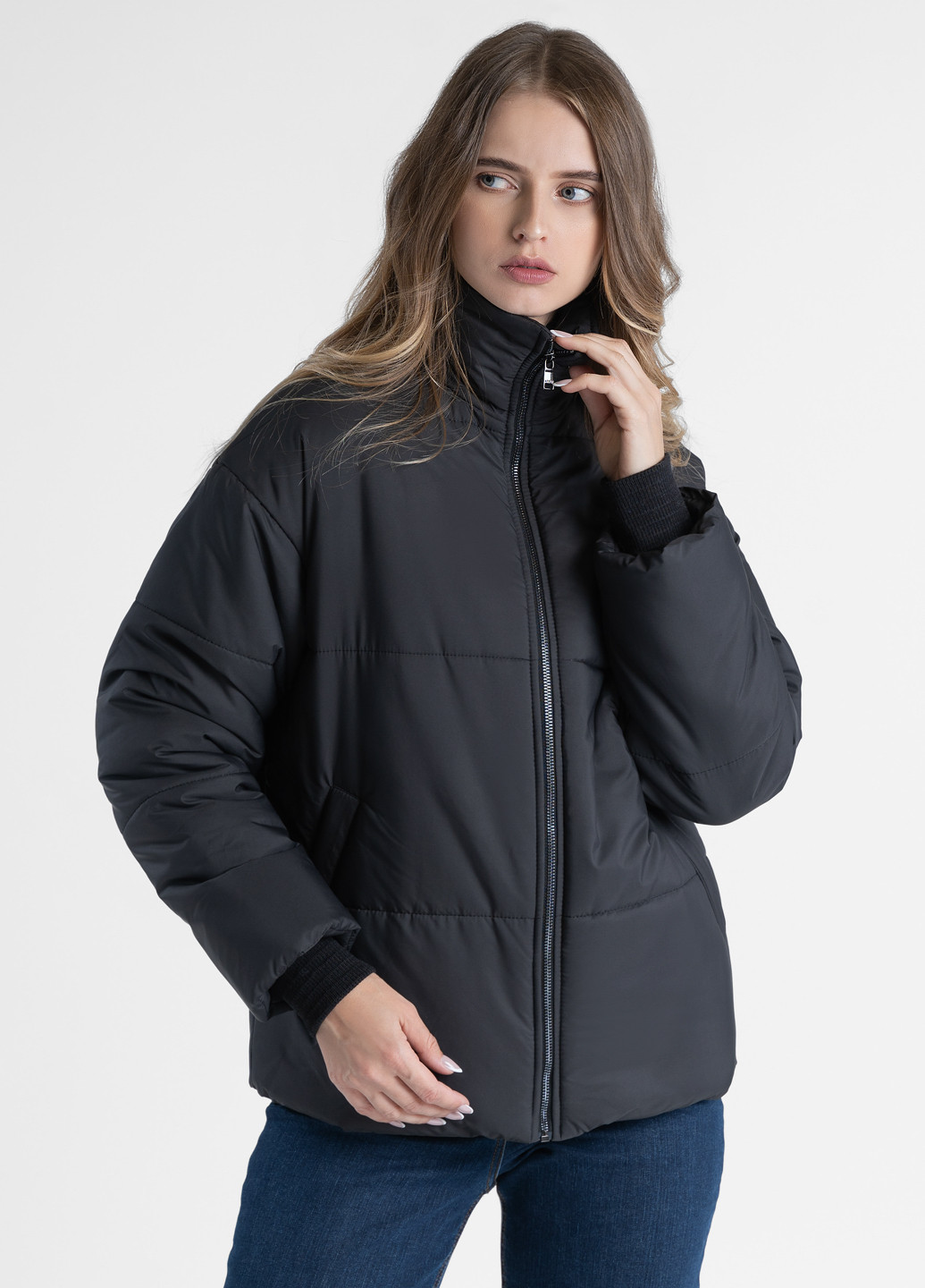 Черная зимняя куртка женская Arber Deniza