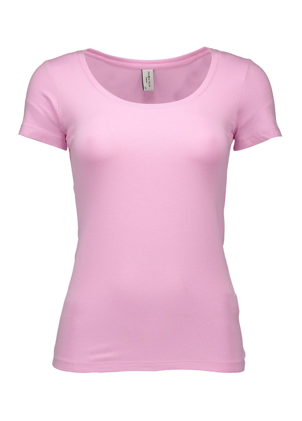 Розовая летняя футболка с коротким рукавом Piazza Italia