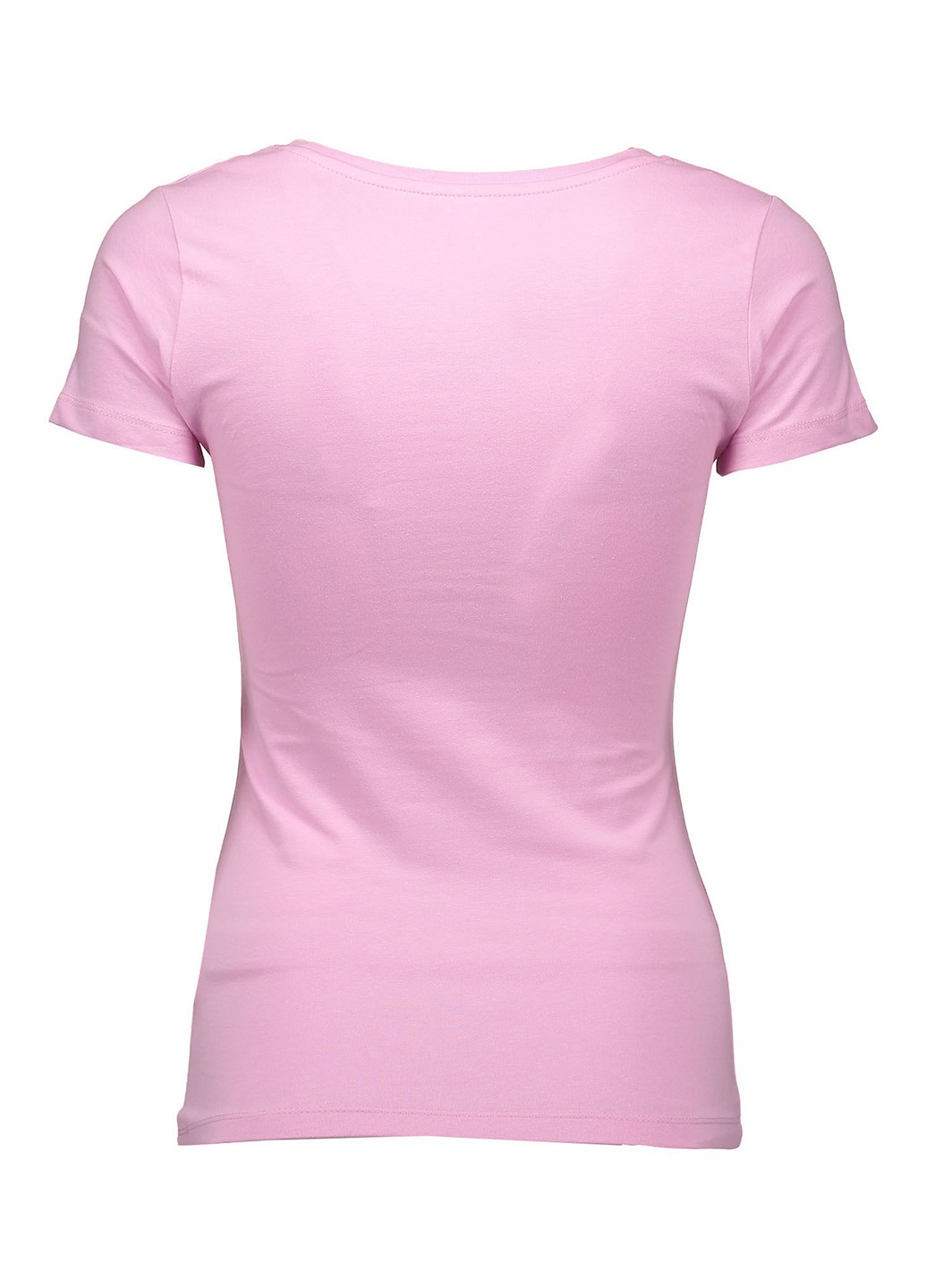 Розовая летняя футболка с коротким рукавом Piazza Italia