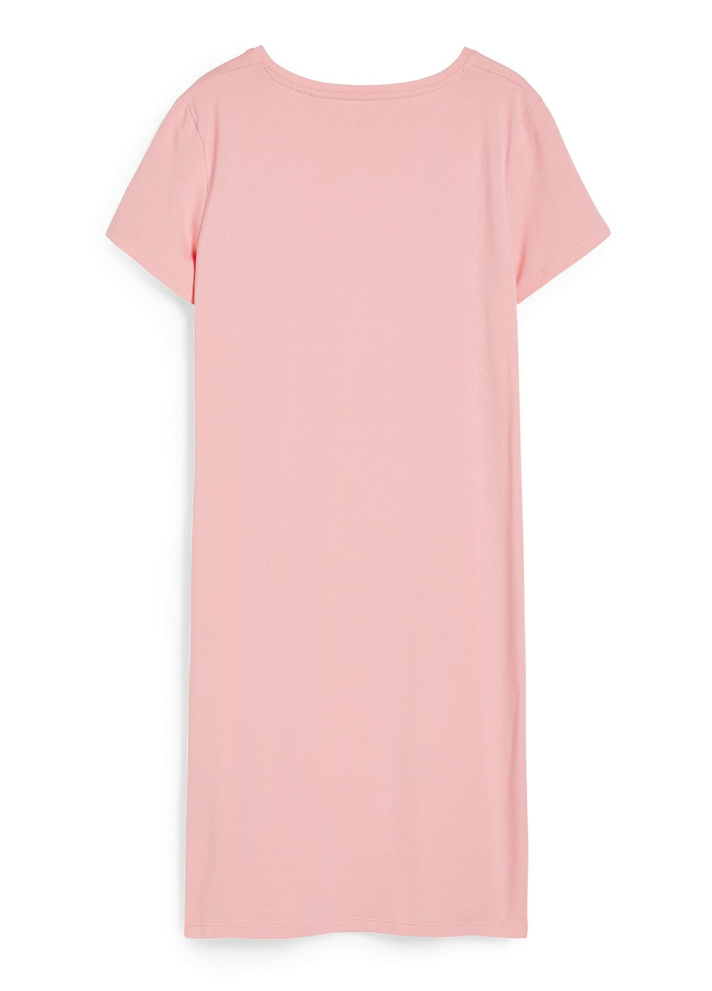 Світло-рожева кежуал сукня сукня-футболка C&A однотонна