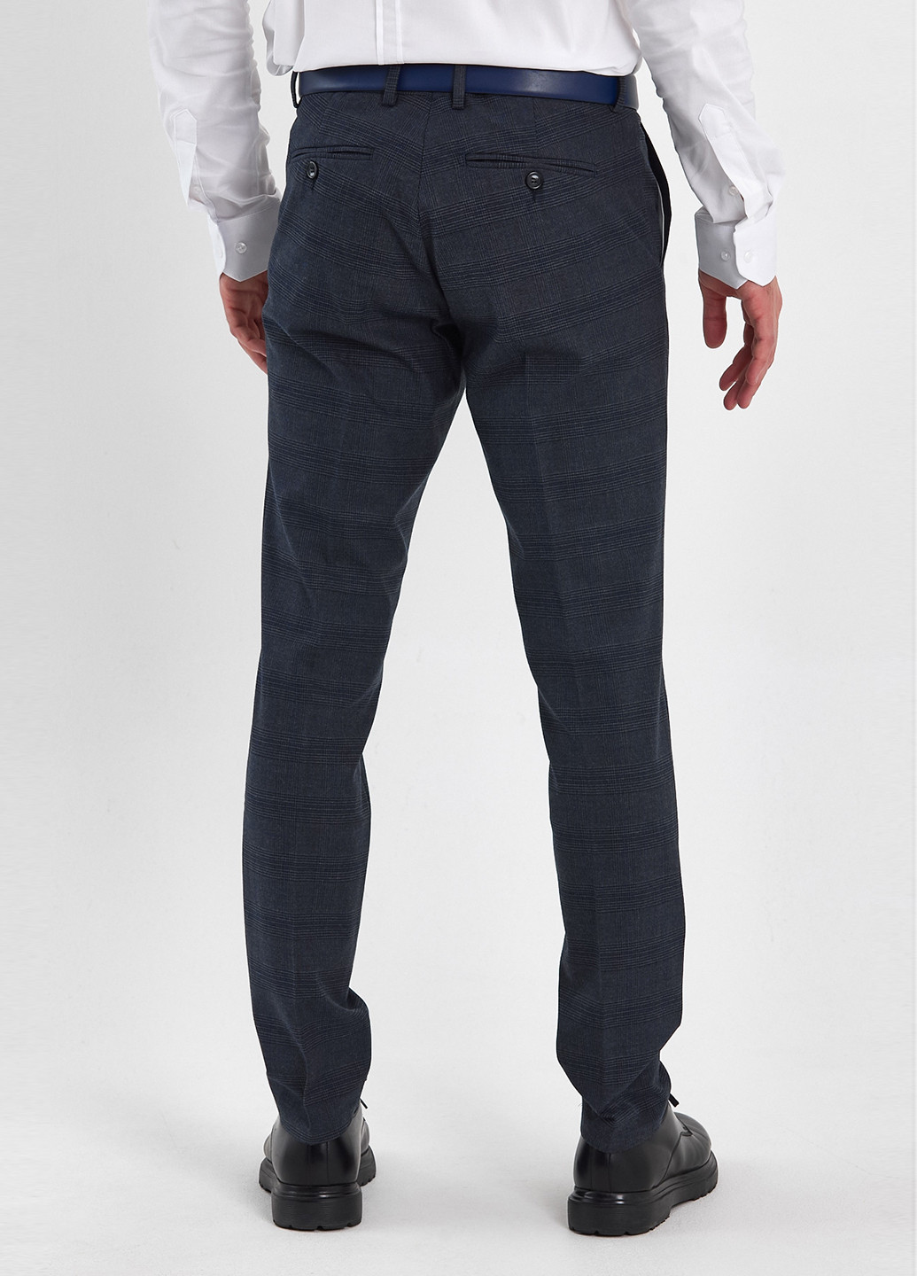 Серо-синие классические демисезонные классические брюки Trend Collection