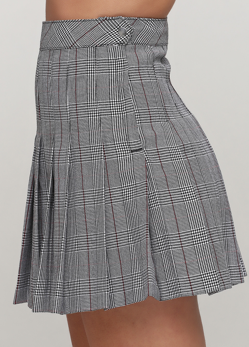 Серая кэжуал юбка H&M а-силуэта (трапеция)