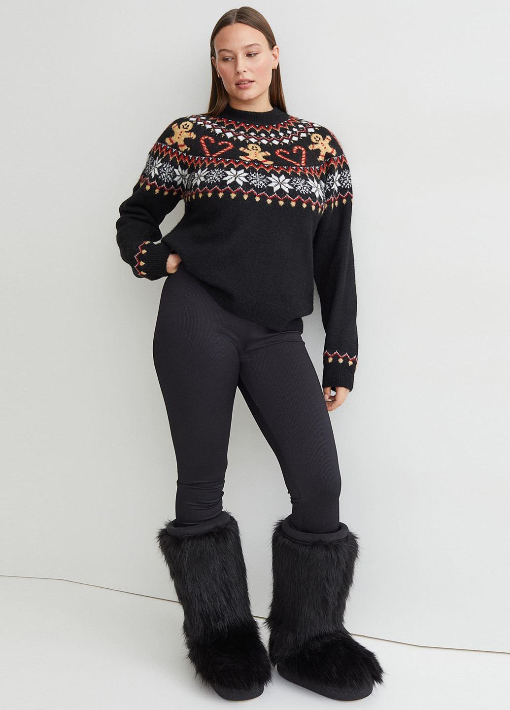 Чорний зимовий джемпер джемпер H&M