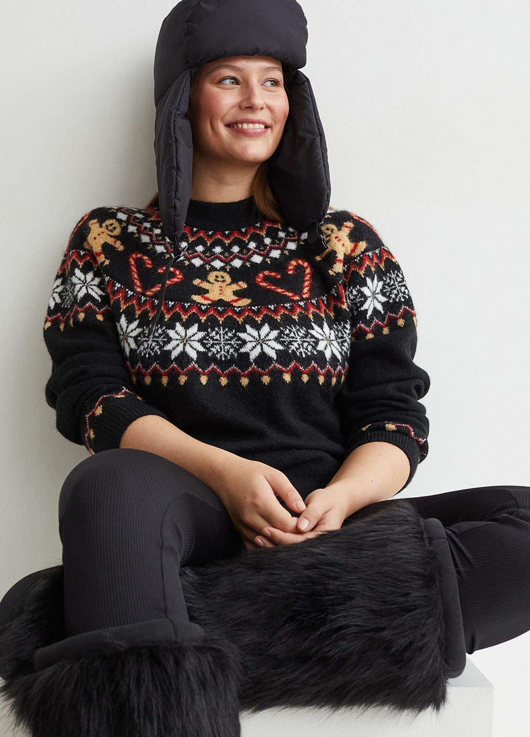 Чорний зимовий джемпер джемпер H&M