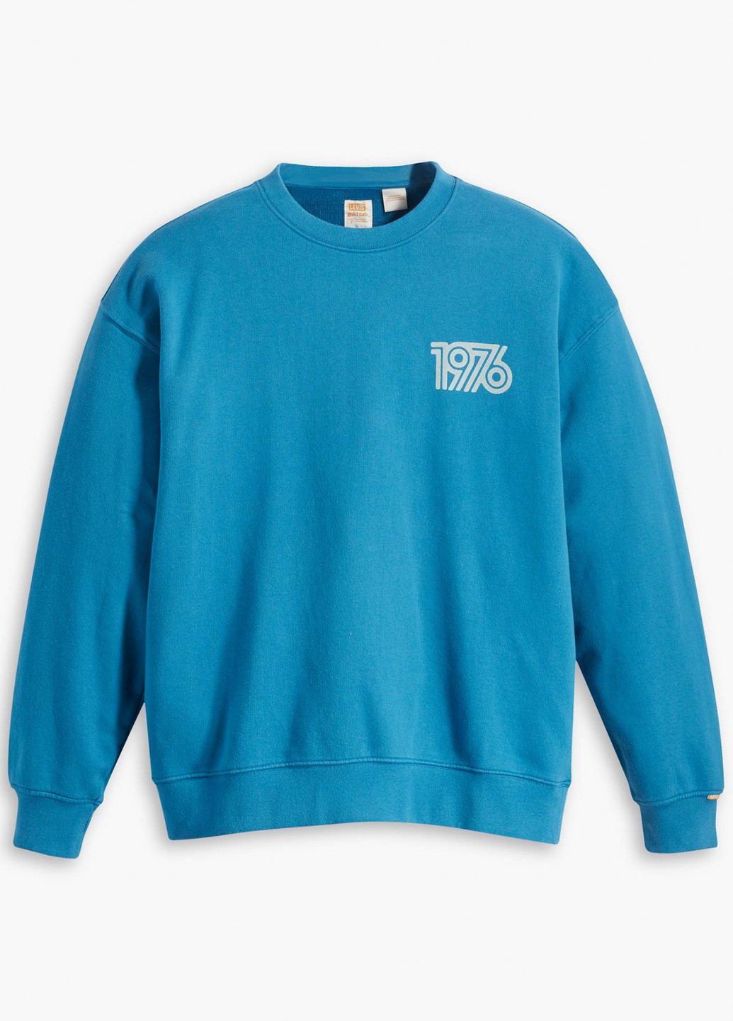 Синій світшот Levi's малюнок без декору (305419975)