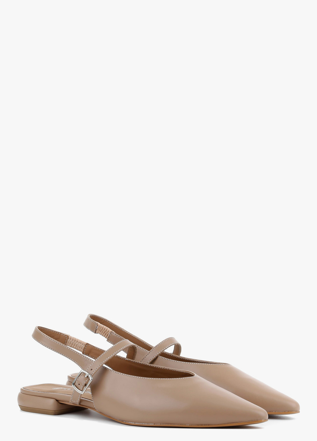 Le'BERDES Туфли слингбеки бежевый з натуральная кожа, украина — демисезон (328003887)