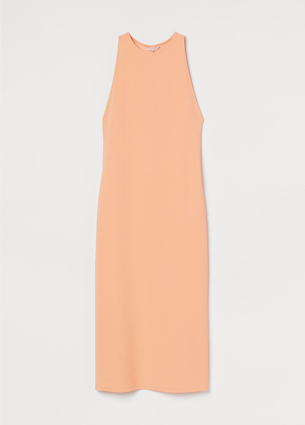 Персиковое кэжуал платье платье-майка H&M однотонное
