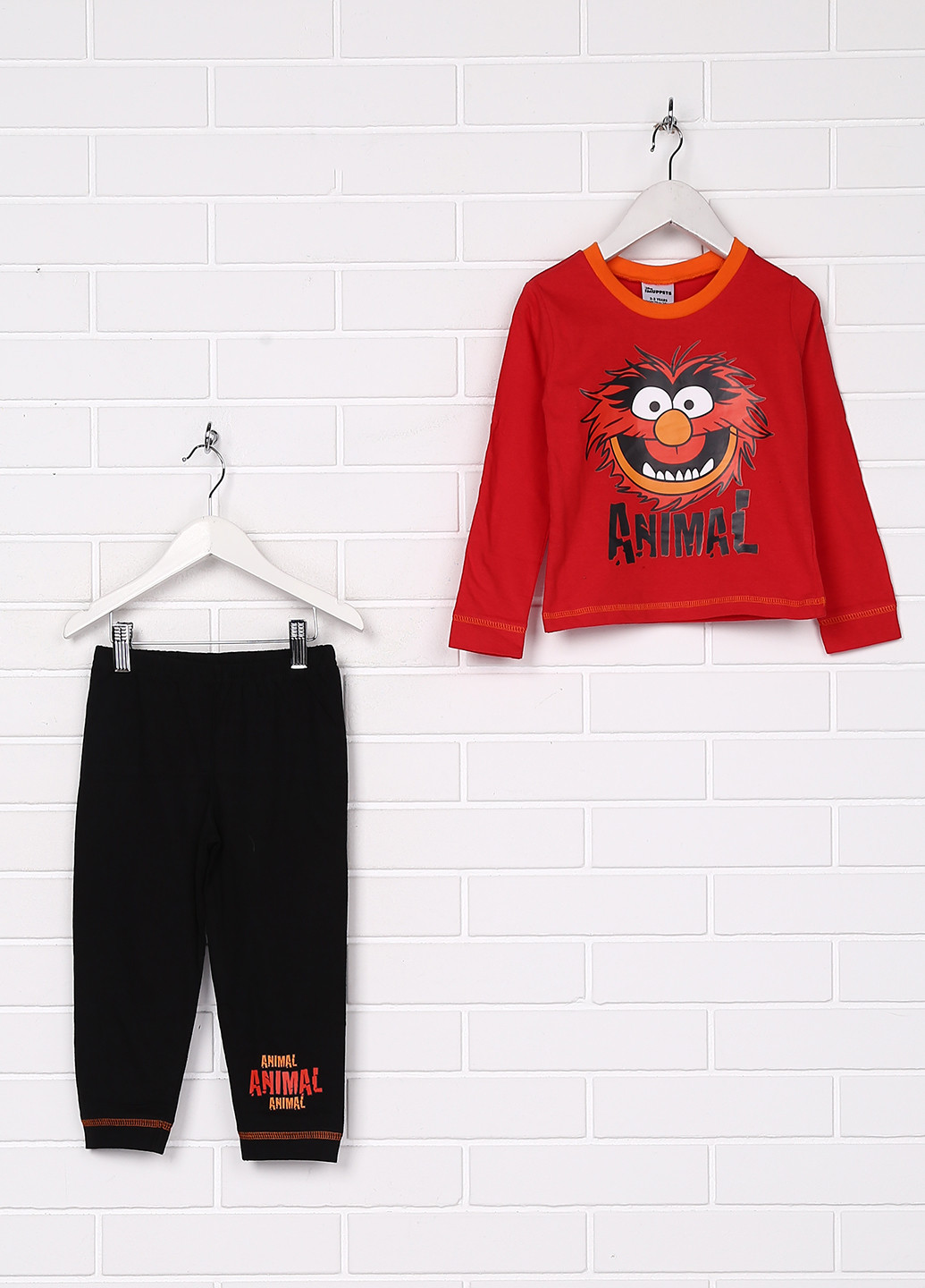 Красная всесезон пижама (лонгслив, брюки) Disney