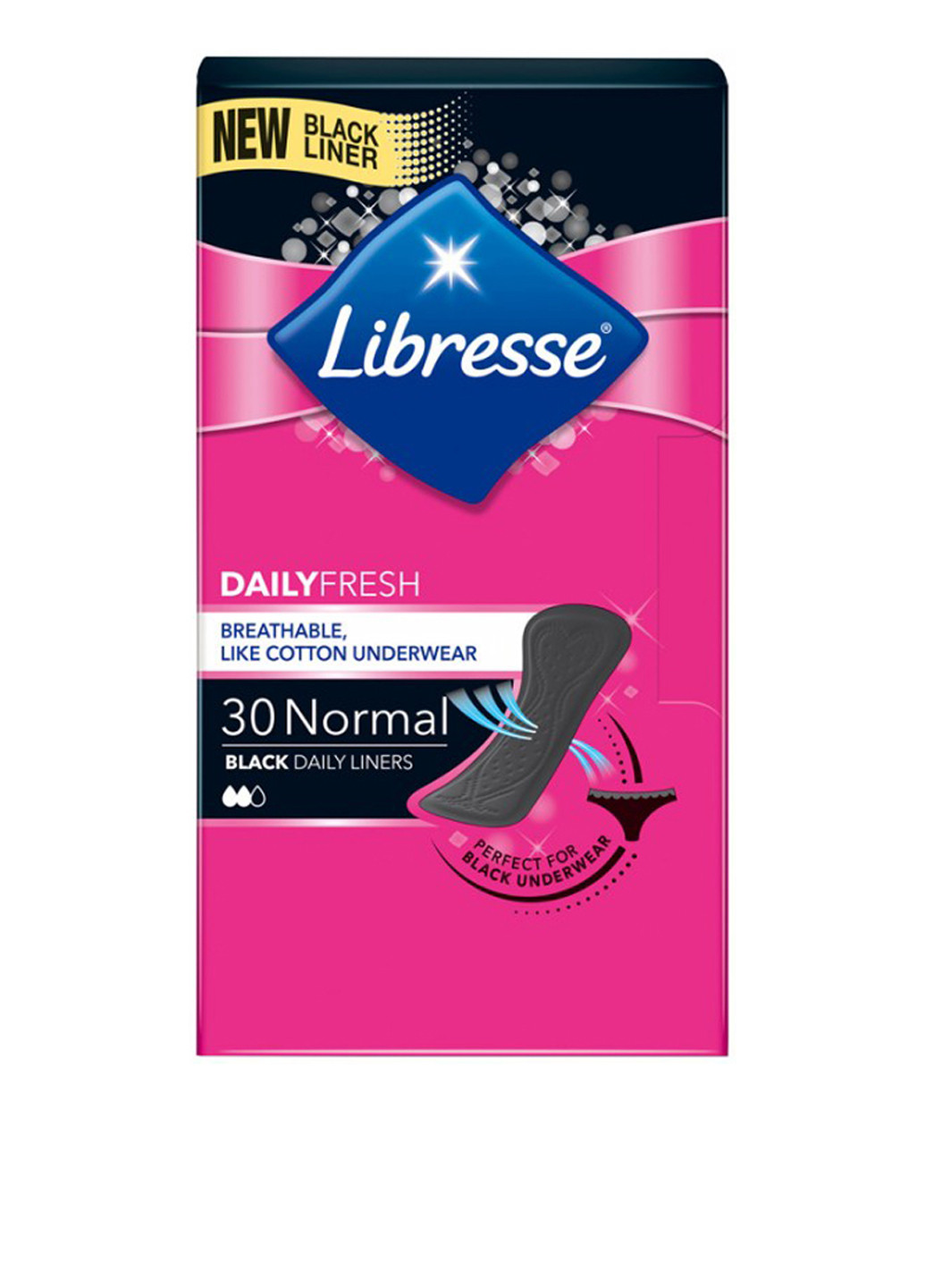 Прокладки щоденні Daily Fresh Normal Black (30 шт.) Libresse (79994071)