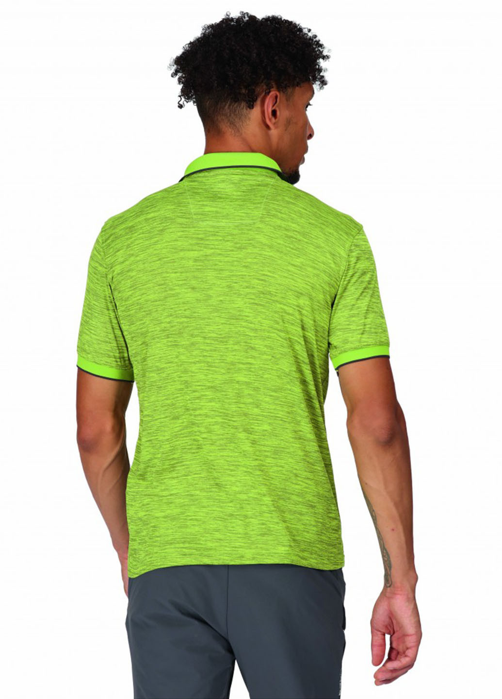 Зеленая футболка-поло для мужчин Regatta меланжевая