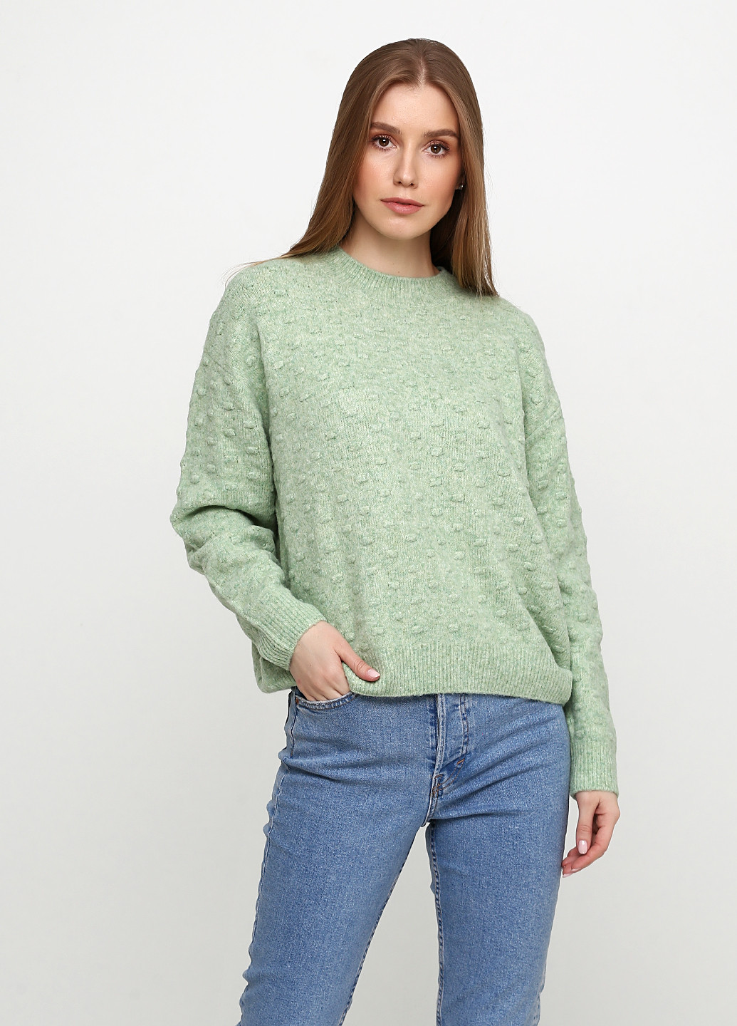 Світло-зелений демісезонний светр джемпер H&M