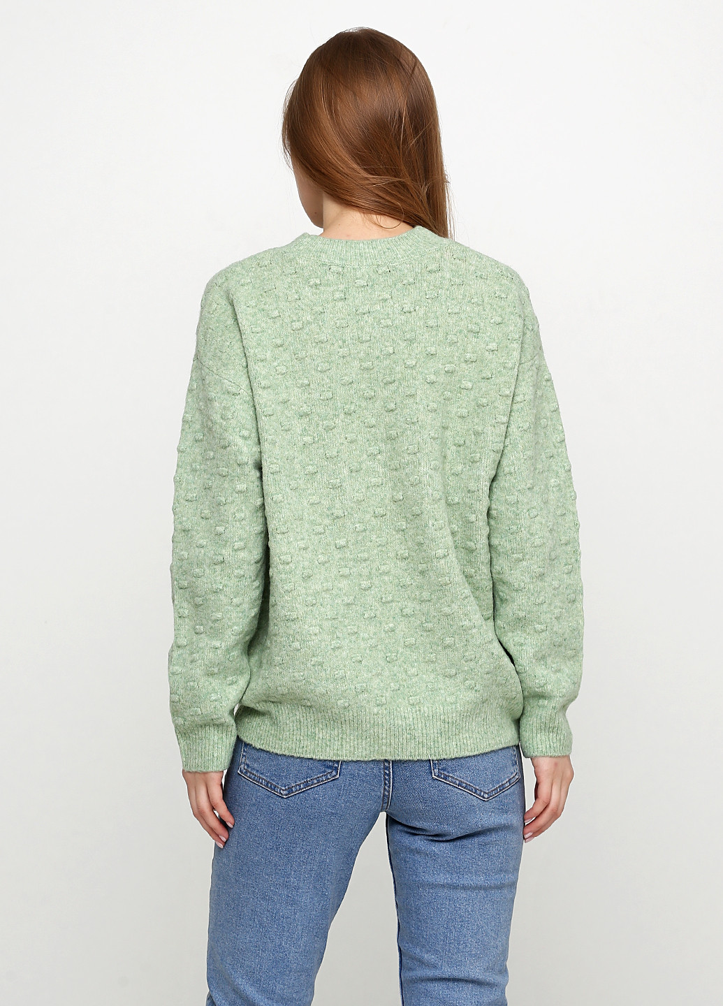 Светло-зеленый демисезонный свитер джемпер H&M
