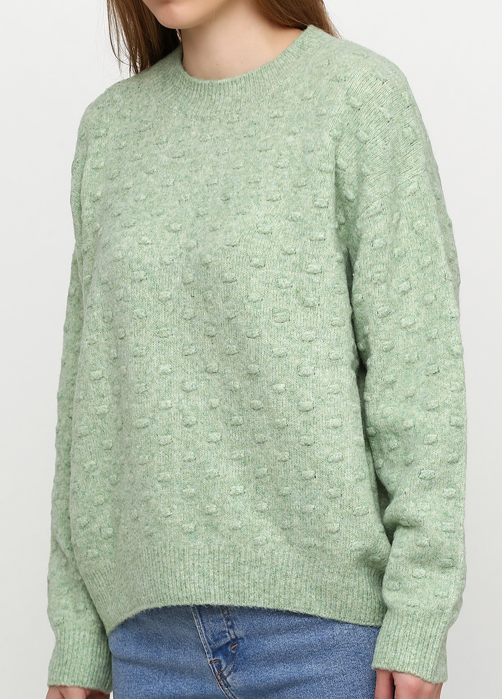Светло-зеленый демисезонный свитер джемпер H&M
