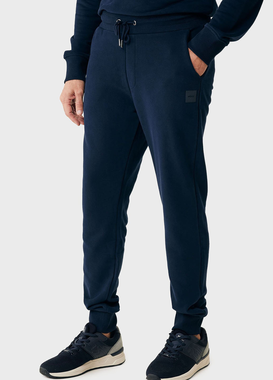 Темно-синие кэжуал демисезонные джоггеры брюки Mexx