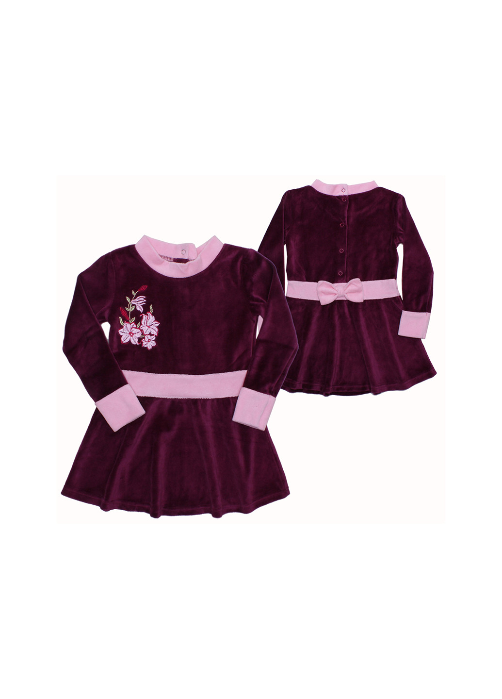 Фиолетовое кэжуал платье бэби долл Валери-Текс с цветочным принтом