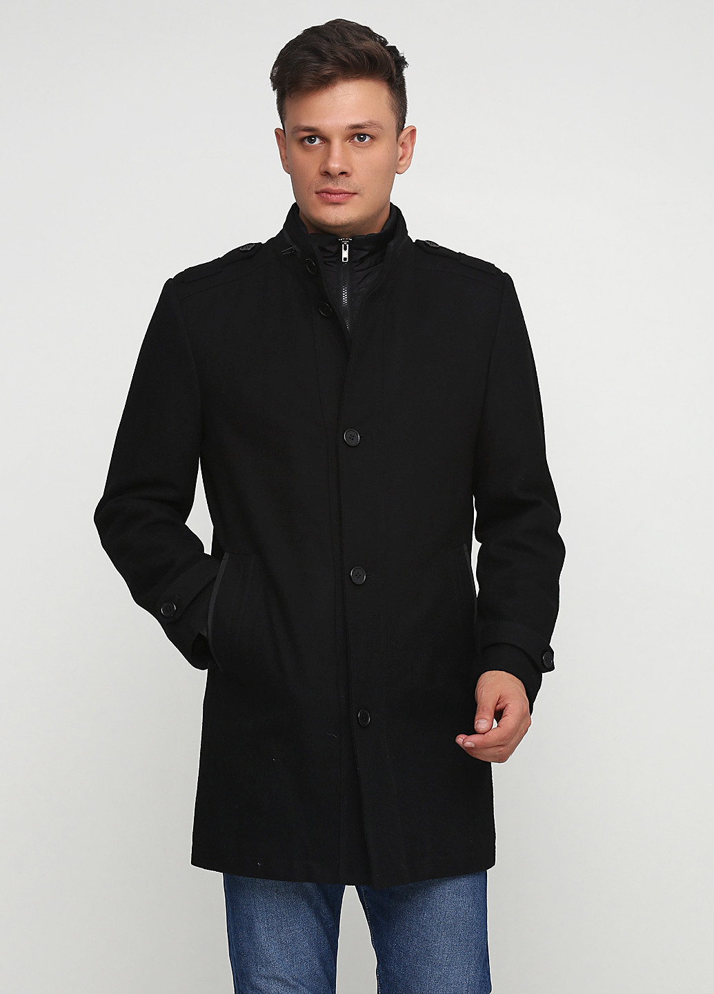 Черное демисезонное Пальто Bexleys