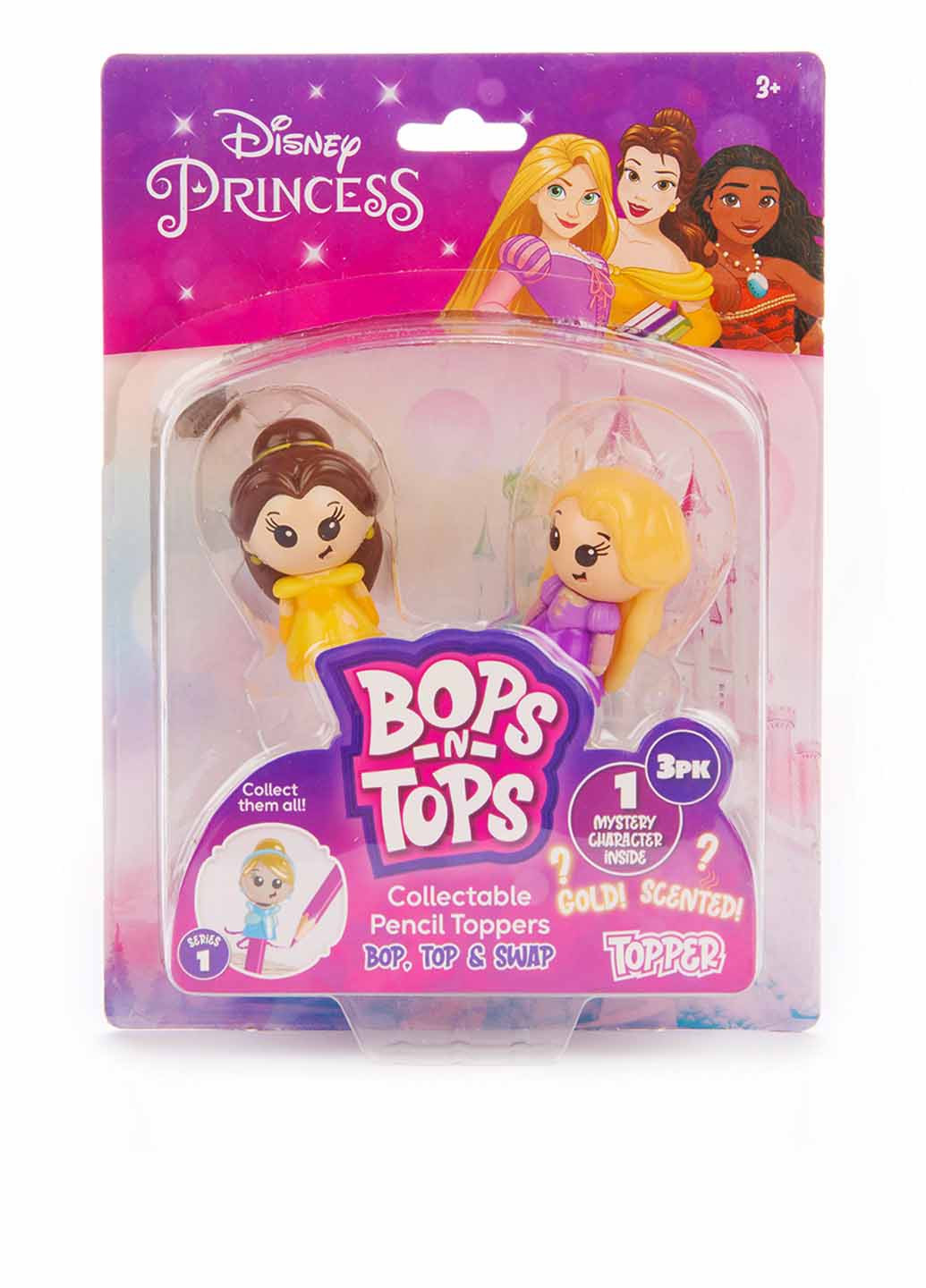 Набор коллекционных фигурок-топперов Принцессы Дисней (3 шт.), 4 см Sambro (267331960)