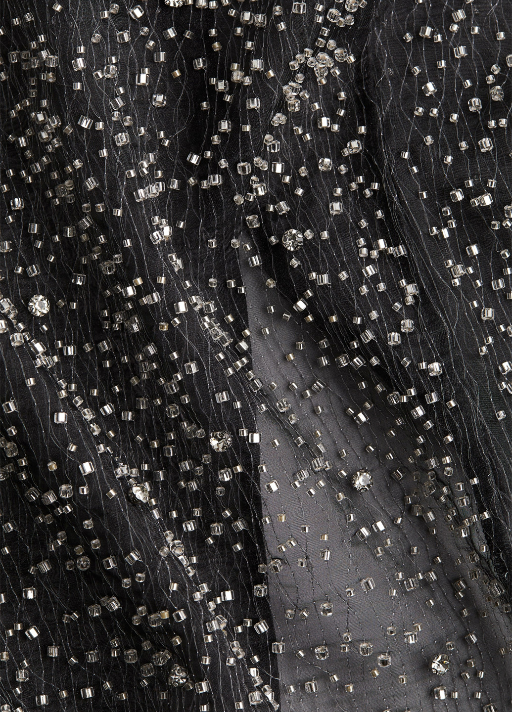 Черная вечерний однотонная юбка H&M