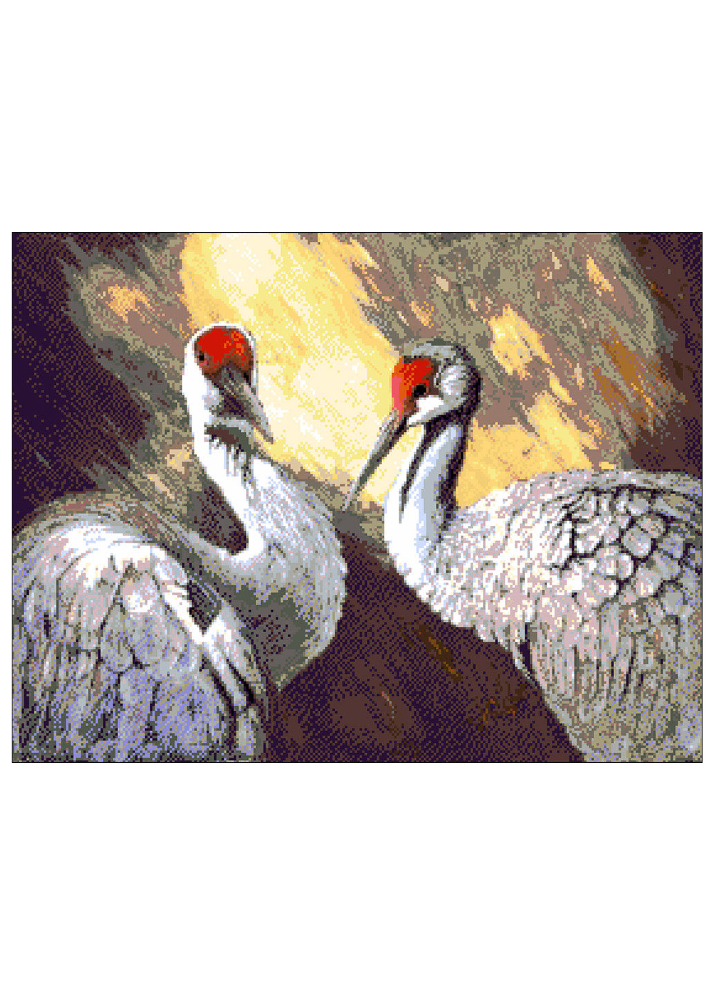 Набор для вышивания бисером Пара птиц 51х40 см Александра Токарева (252253074)