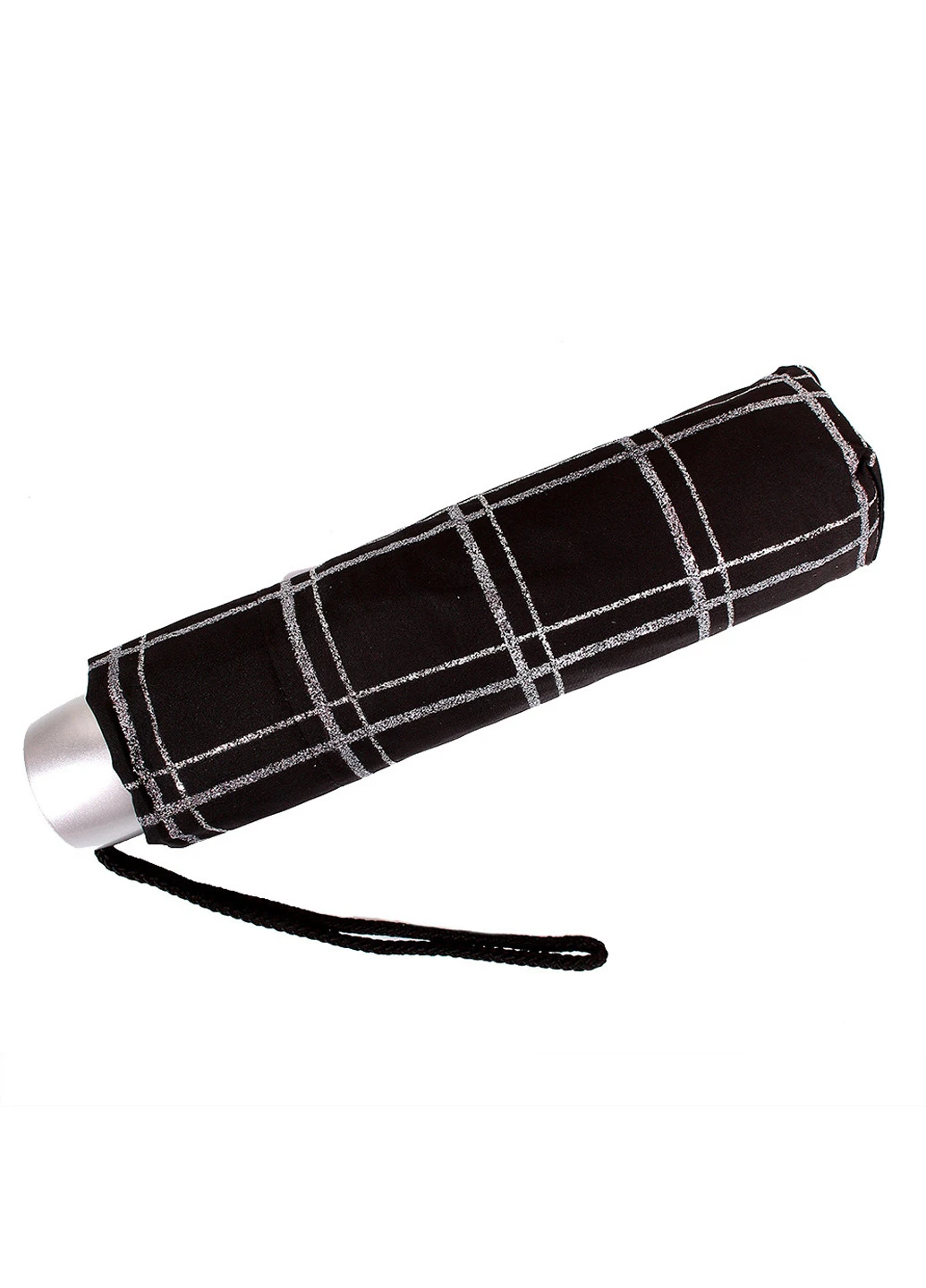 Чорна жіночий складаний парасолька механічний 97 см Fulton (194317160)