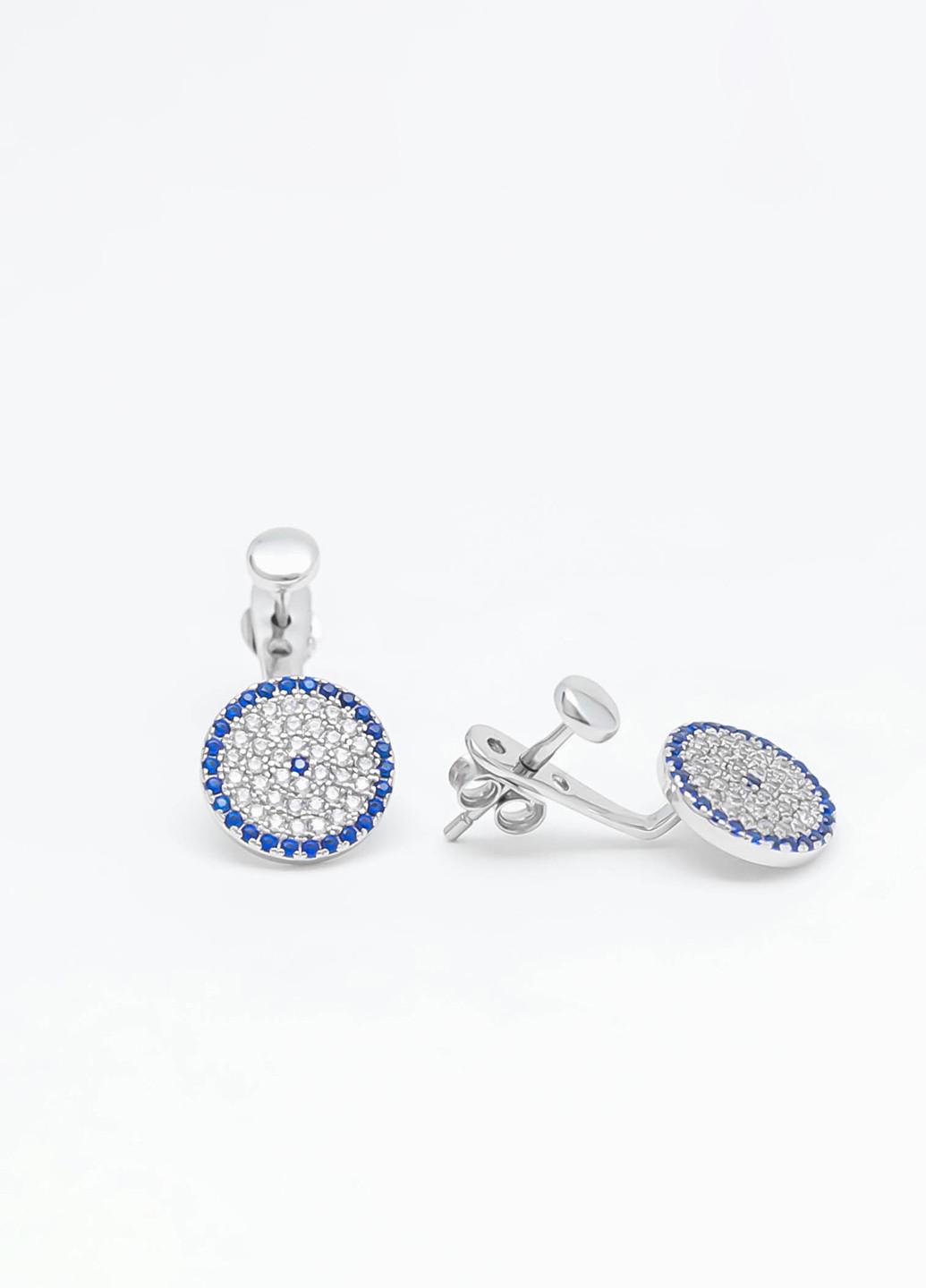 Серебряные серьги с фианитами ск2флт/1060 Silvex925 (201169069)