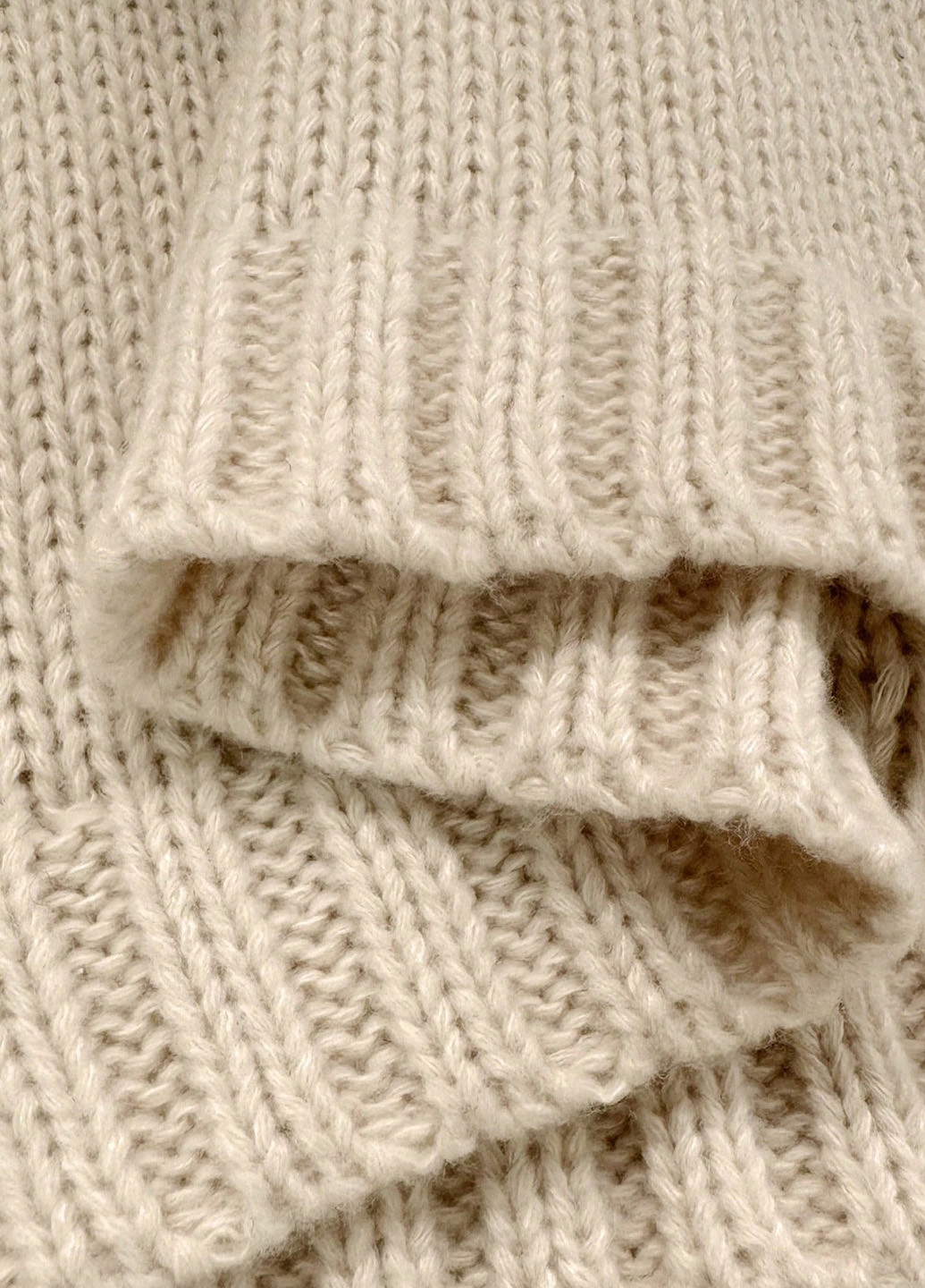 Кремовое кэжуал платье платье-свитер SHEIN однотонное