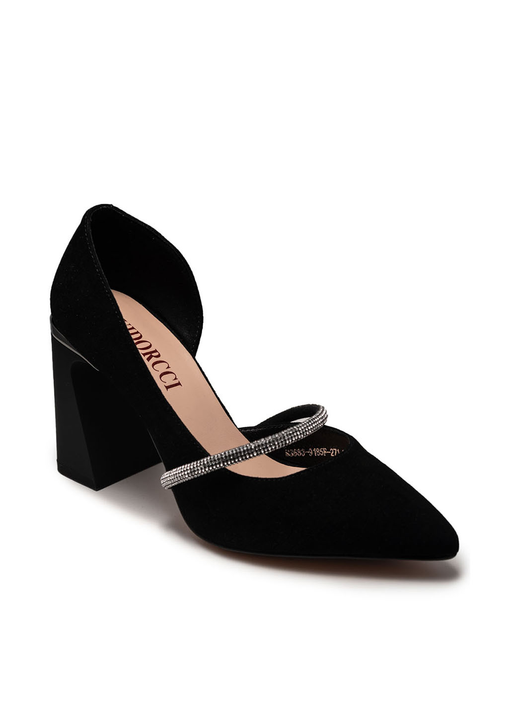 VIDORCCI Туфли д'орсей черный з натуральная замша, китай — лето (292850024)