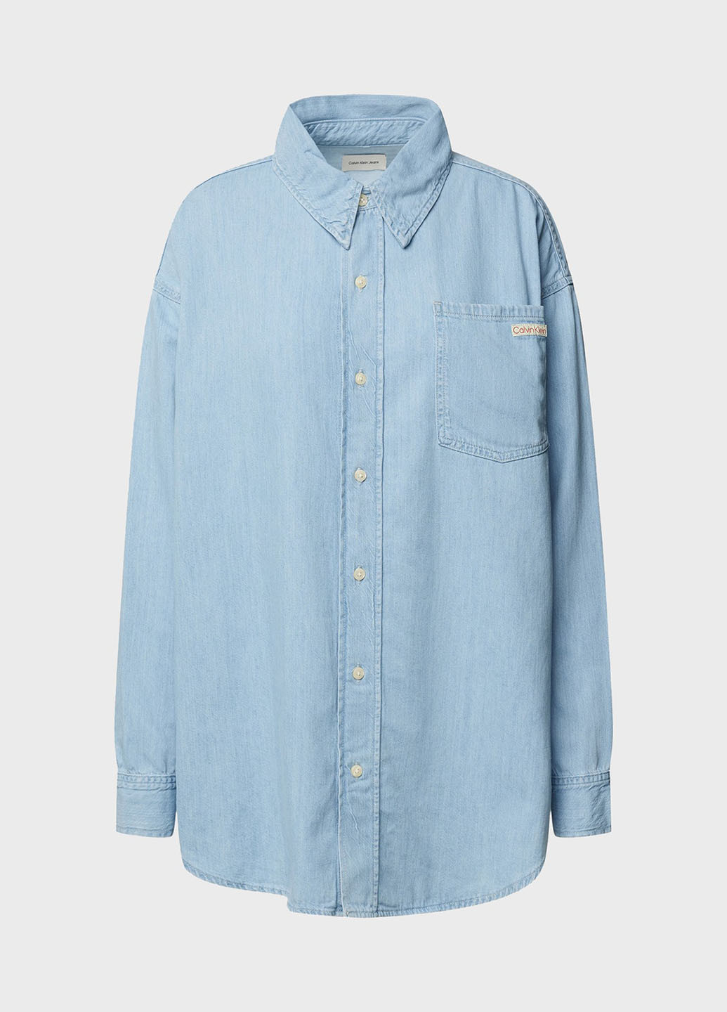 Светло-голубой джинсовая рубашка меланж Calvin Klein Jeans