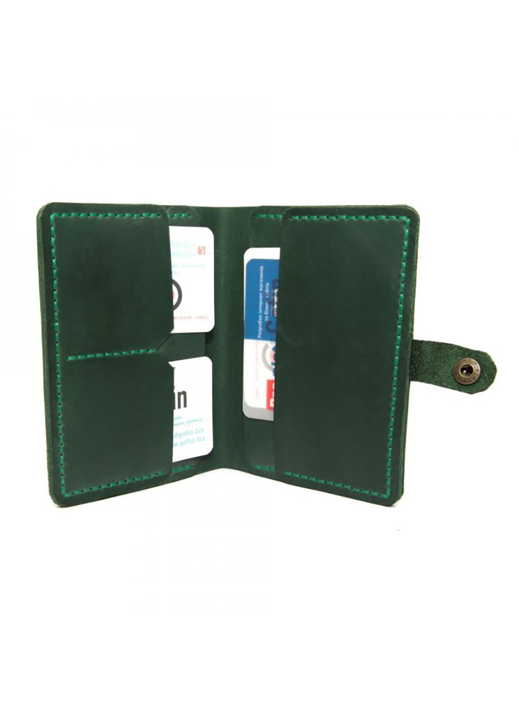 Мужской кожаный портмоне 14,5х11,5 см GOFIN (213367517)