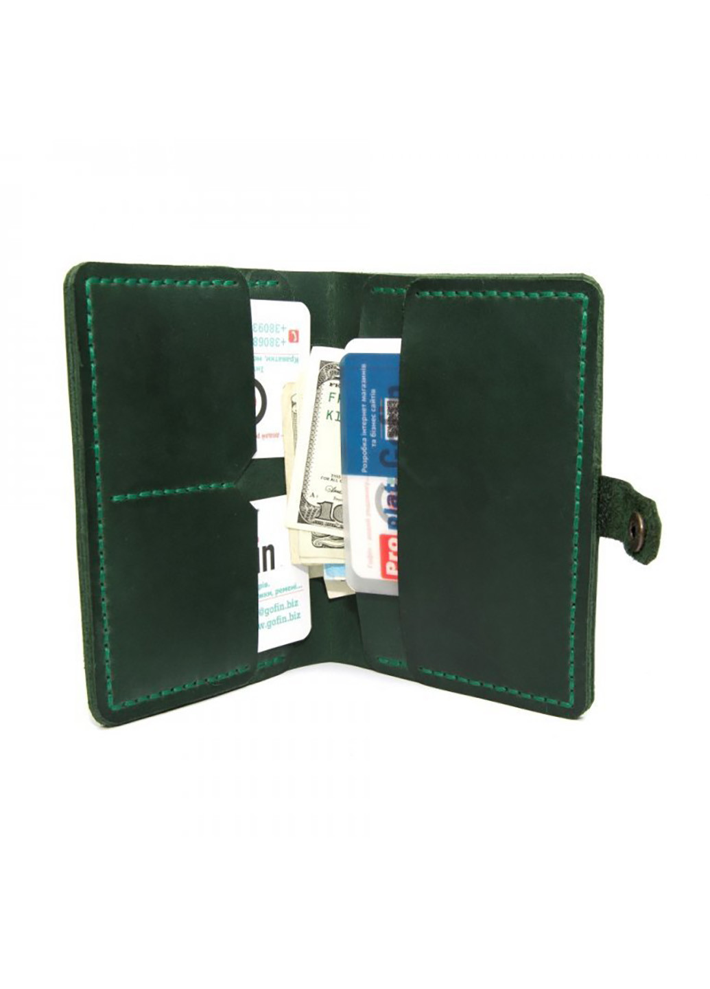 Мужской кожаный портмоне 14,5х11,5 см GOFIN (213367517)