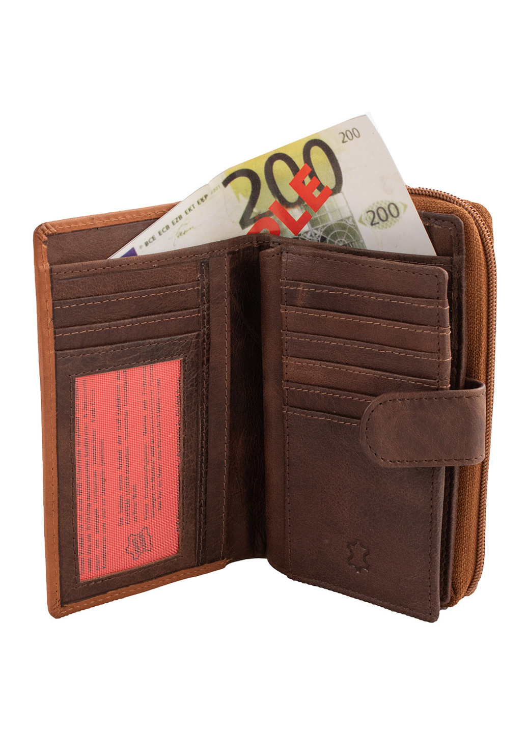 Жіночий шкіряний гаманець 9х15х3 см HJP (253027748)