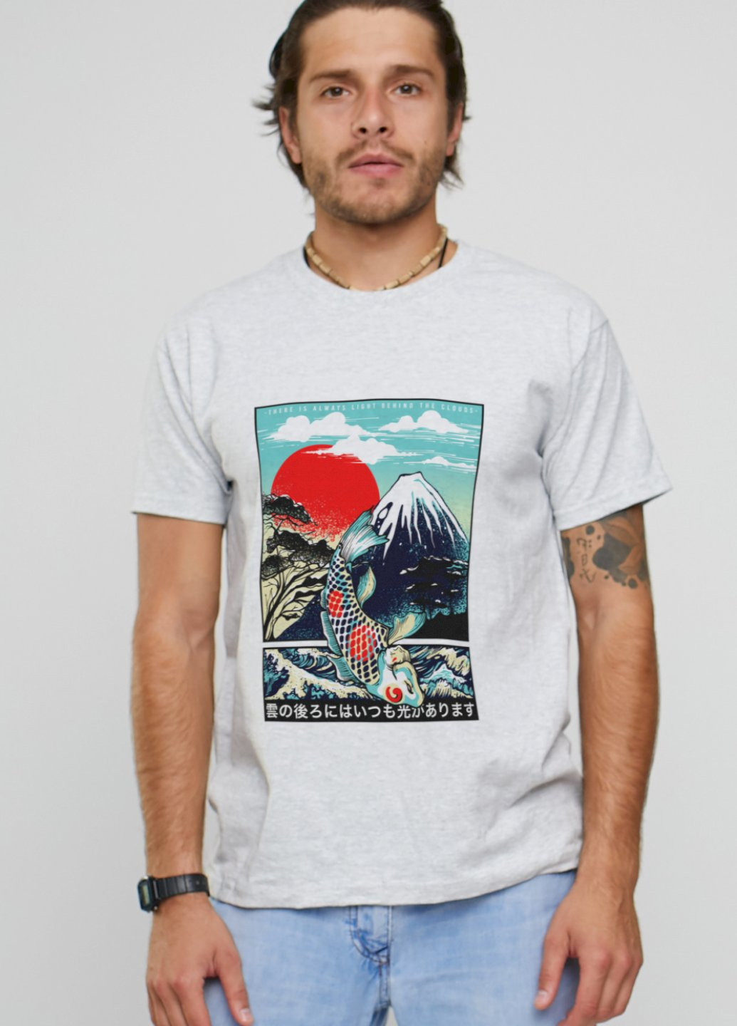 Сіра футболка чоловіча YAPPI