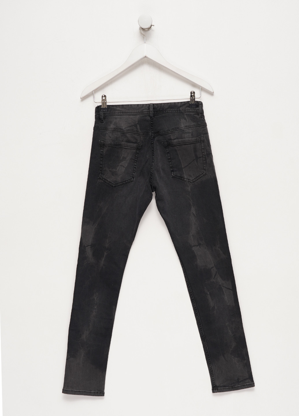 Темно-серые демисезонные зауженные джинсы Terranova