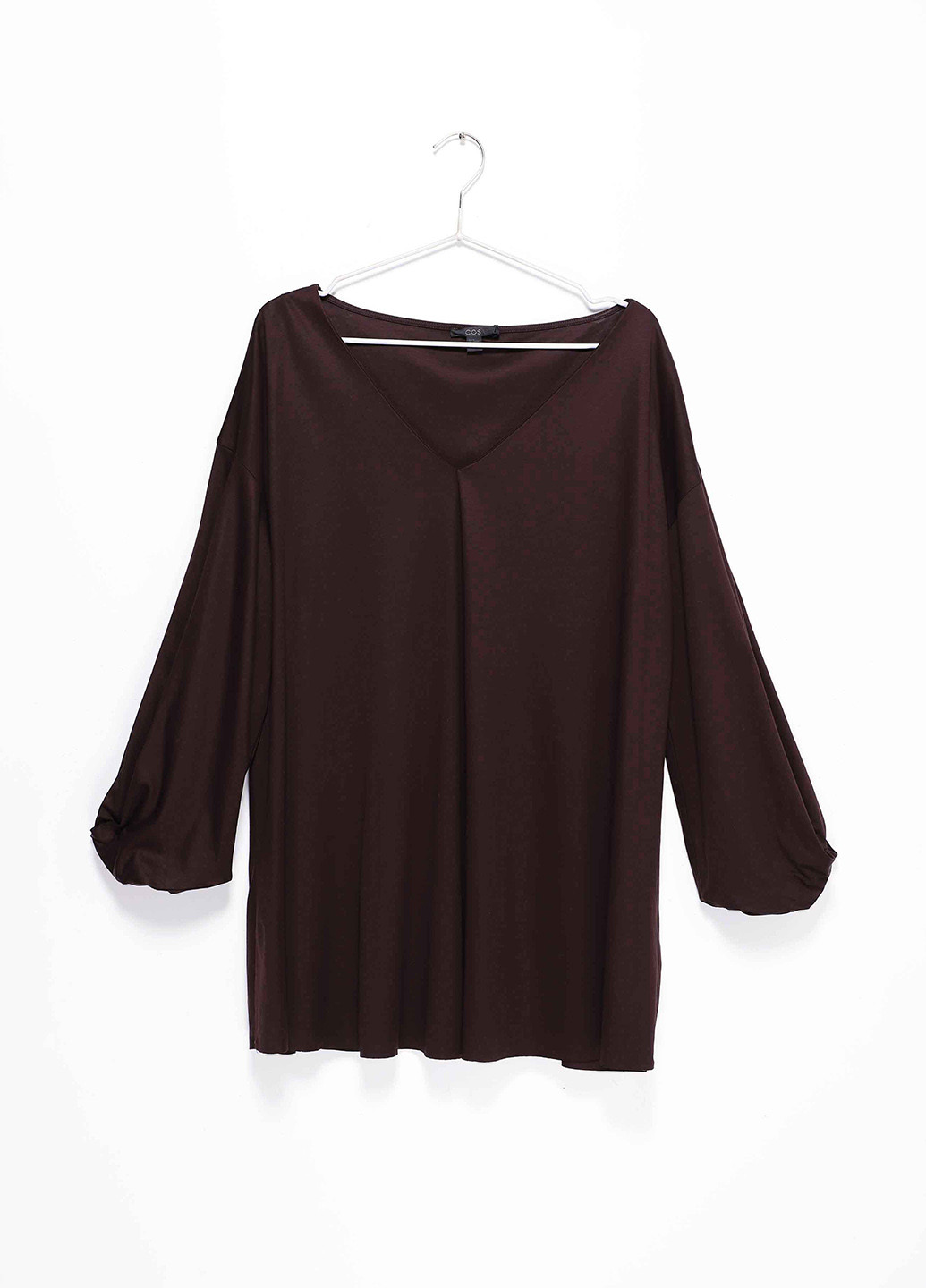 Тёмно-коричневая блуза Cos