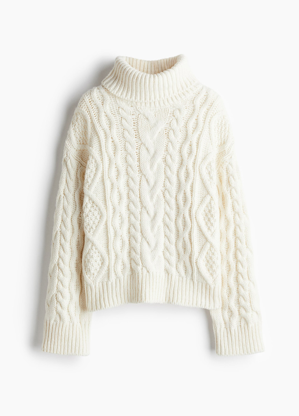 Белый демисезонный свитер H&M