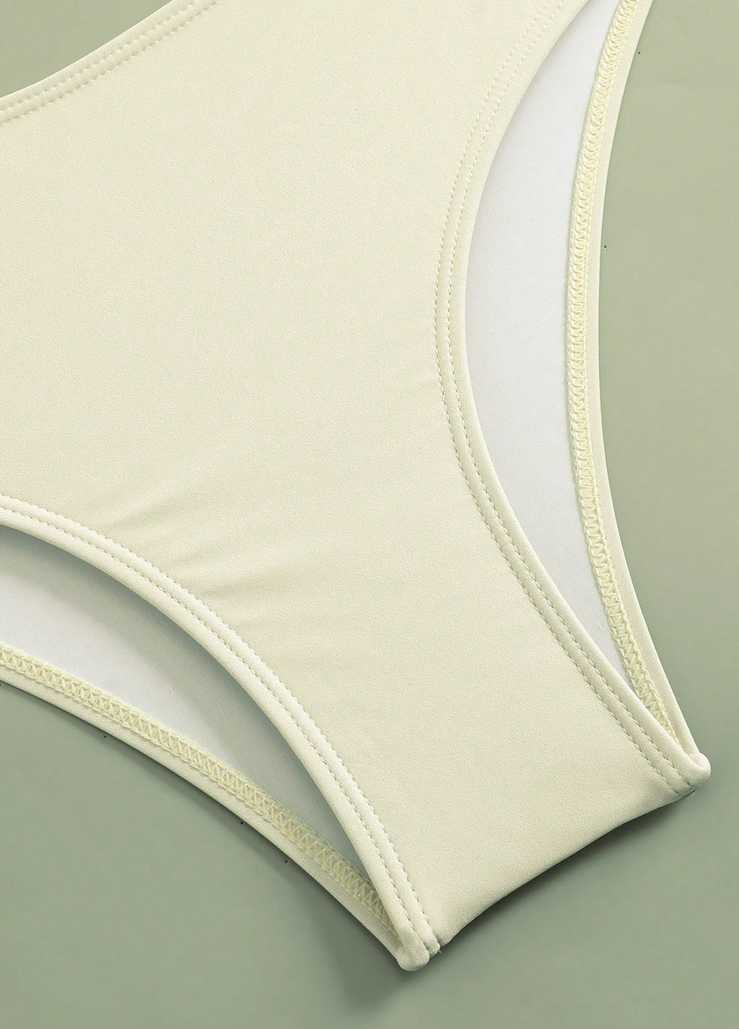 Комбинированный демисезонный комплект (купальный лиф, трусики, брюки) бандо, раздельный SHEIN