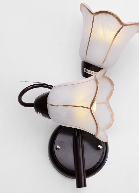 Бра настенное накладное флористика LK-404W/2 E14 B Brille (253894422)