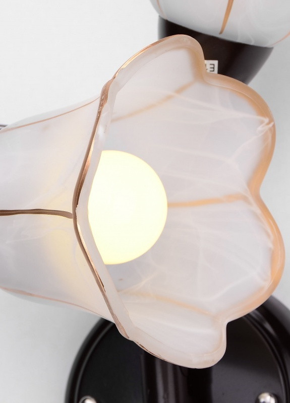 Бра настенное накладное флористика LK-404W/2 E14 B Brille (253894422)