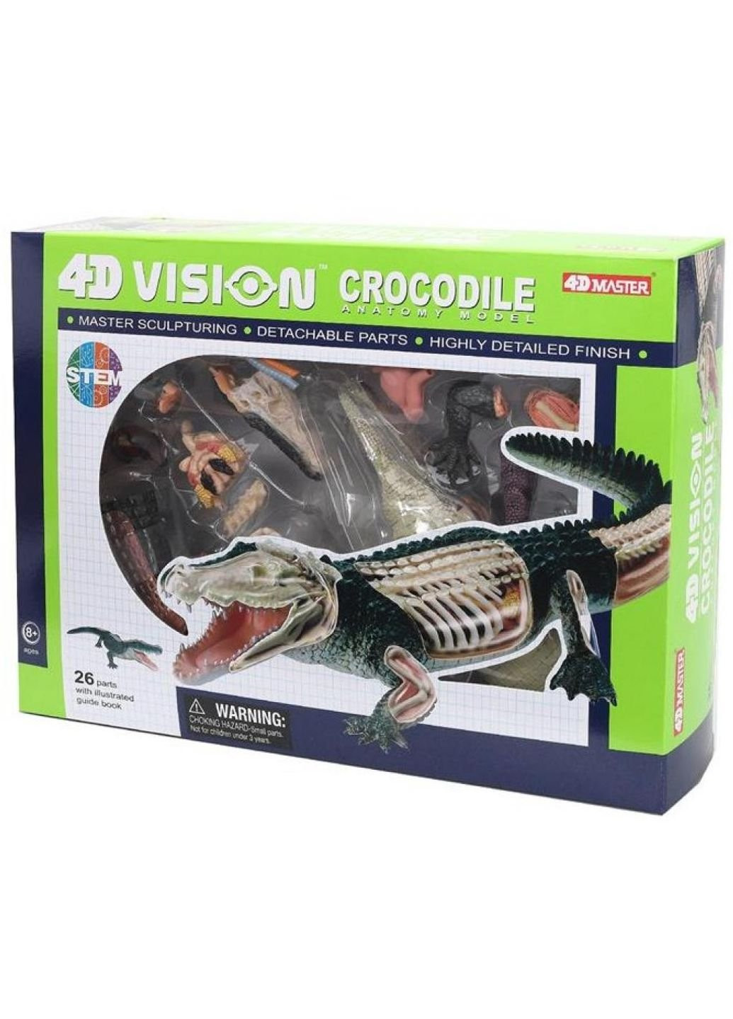 Пазл Об'ємна анатомічна модель Крокодил (FM-622034) 4D Master (249984425)