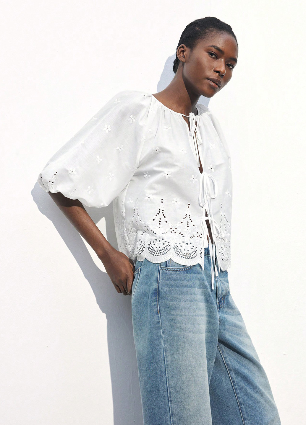 Белая блуза SHEIN