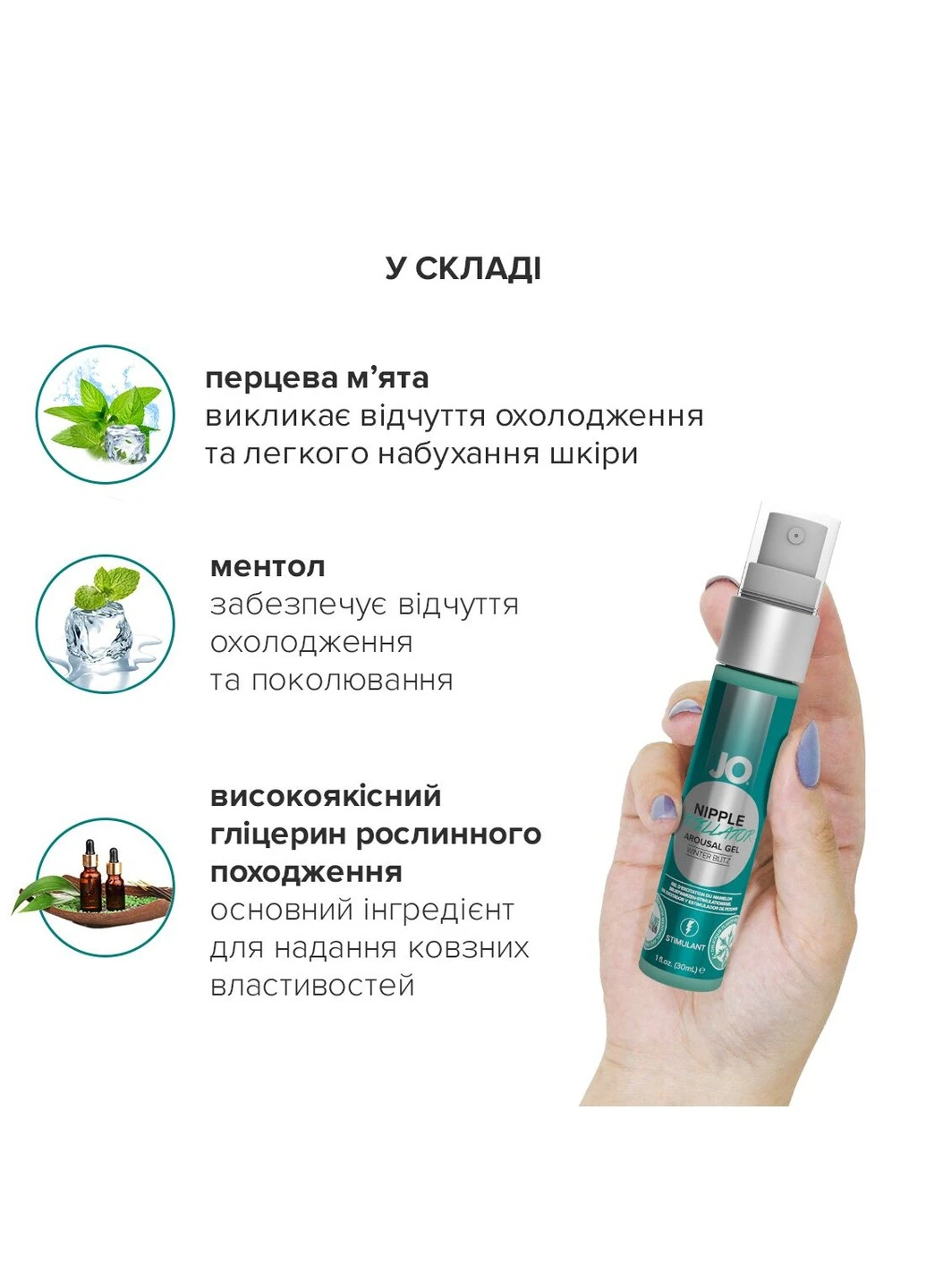 Гель для стимуляции сосков NIPPLE TITILLATOR WINTER BLITZ (30 мл) System JO (256537624)