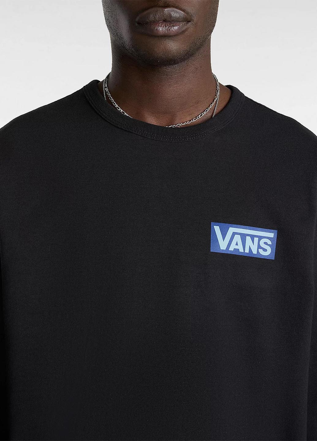 Лонгслів Vans малюнок чорний кежуали бавовна