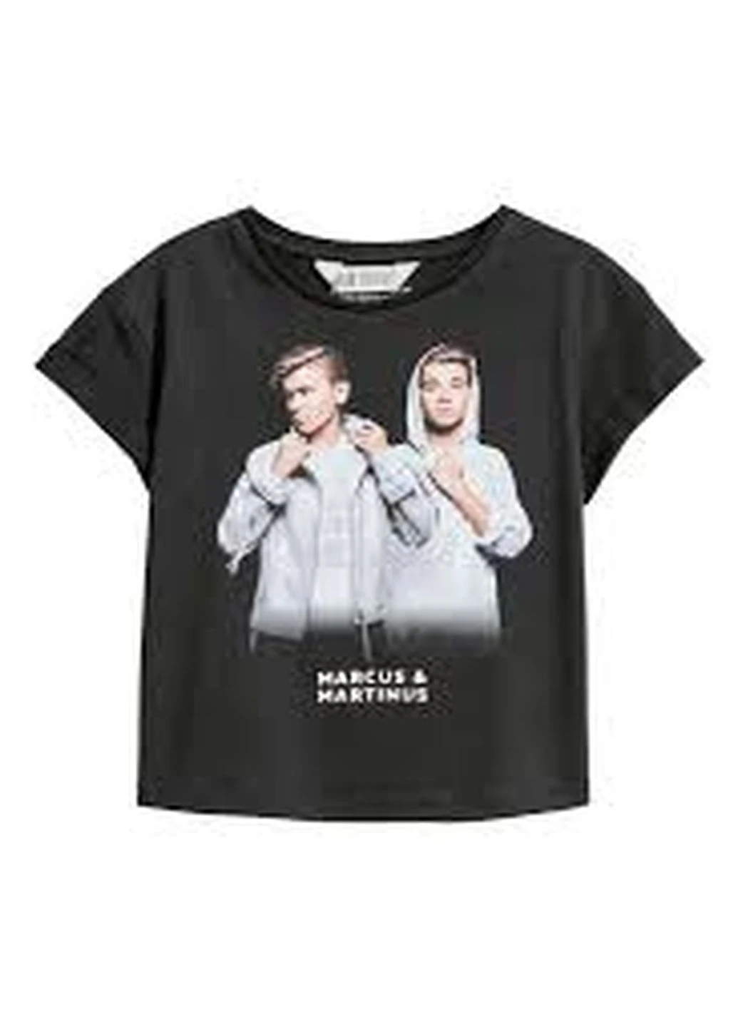 Чорна демісезонна футболка H&M