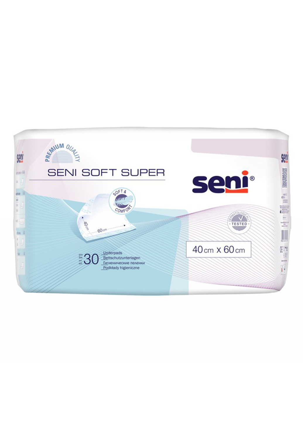 Гігієнічні пелюшки Soft Super 40 x 60 cм 30 шт. Seni (221115038)