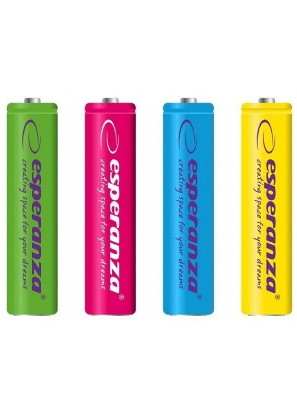 Aaa 1000mah ni-mh * 4 суміші кольорів (eza107) батарея Esperanza (251420687)
