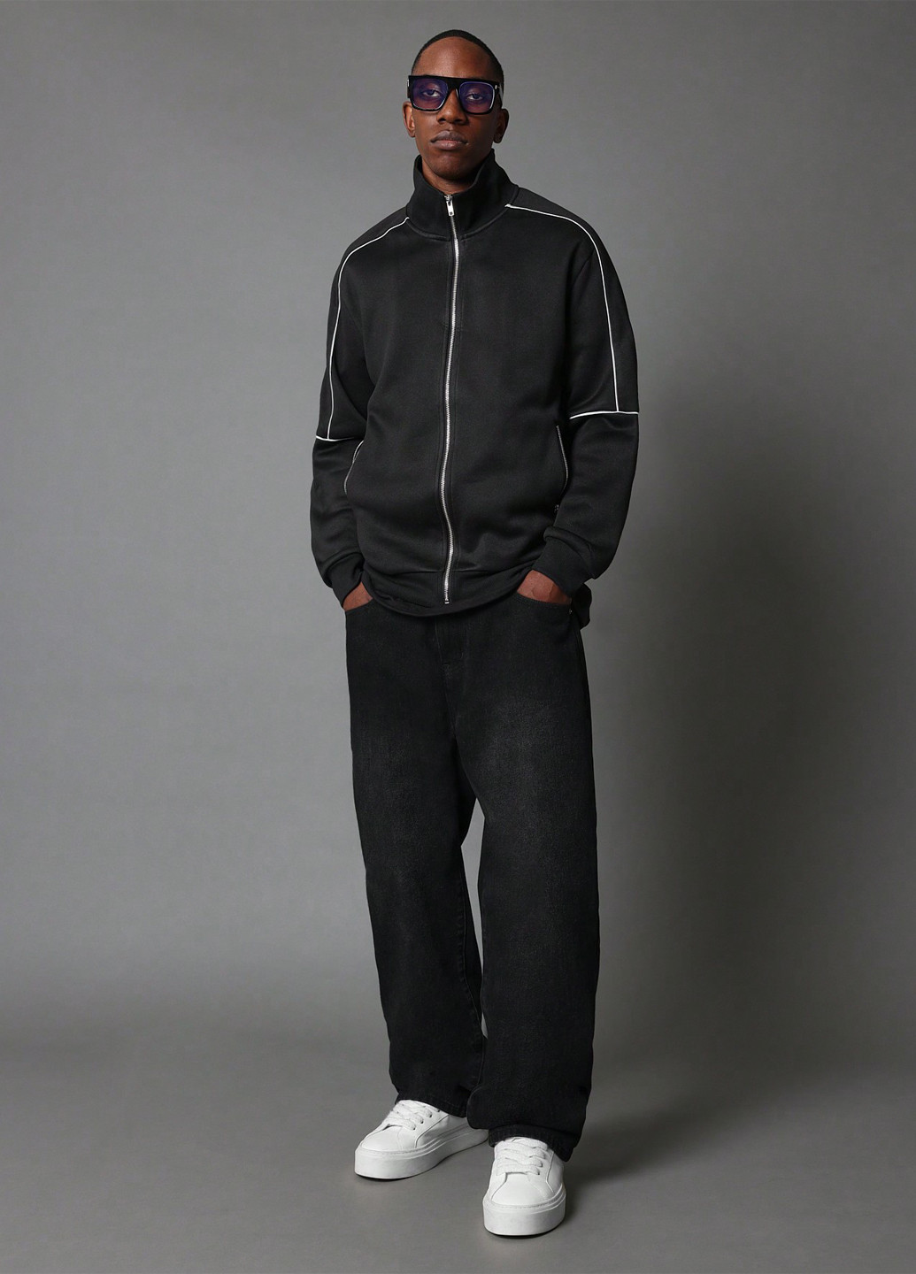 Черная демисезонная куртка SHEIN